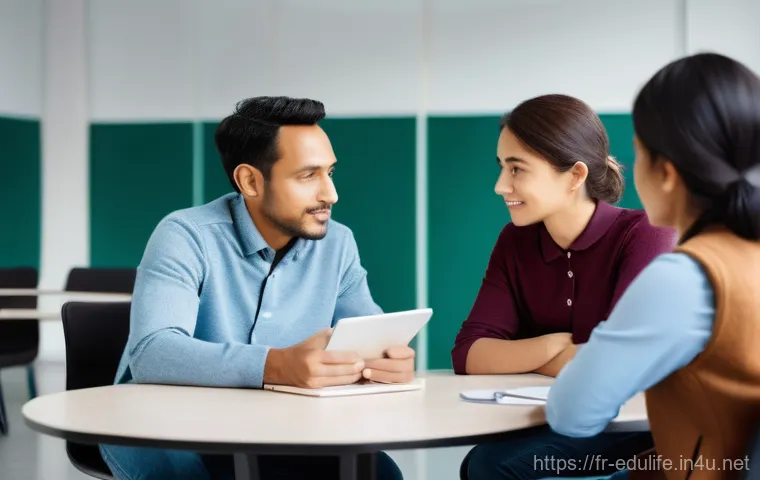 평생교육사 채용 공고 분석 - **Dynamic Blended Learning Environment**
    A bright, modern, and open-plan training room. In the f...