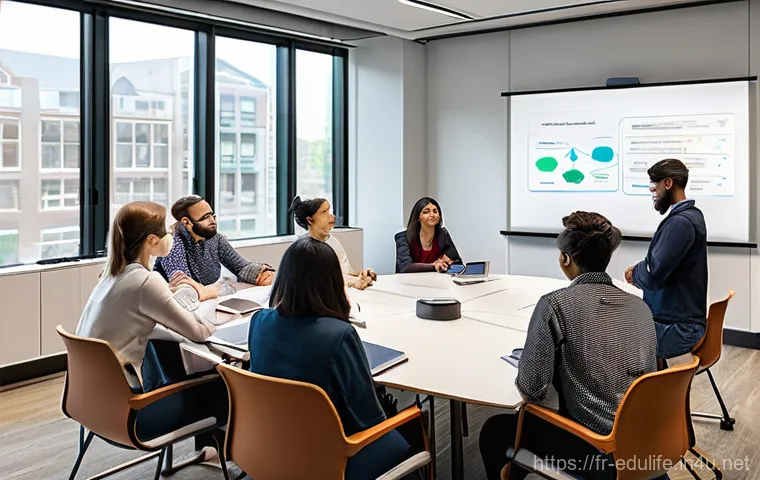 평생교육사와 온라인 교육 트렌드 - **Prompt: Micro-Certifications for Career Advancement**
    A professional and diverse group of indi...